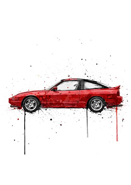 Nissan 240SX Cherry Red