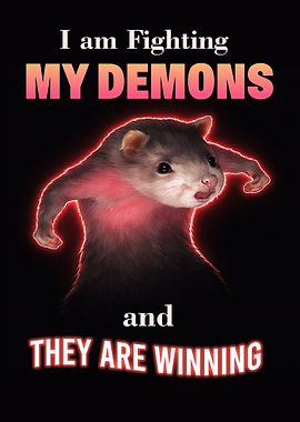 Ferret Fighting Demons