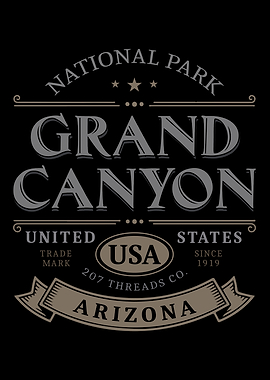 Grand Canyon National Park Vintage Design