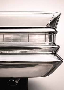 Vintage Car Tail Fin and Bumper