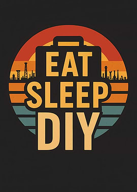 Eat Sleep DIY Retro Sunset
