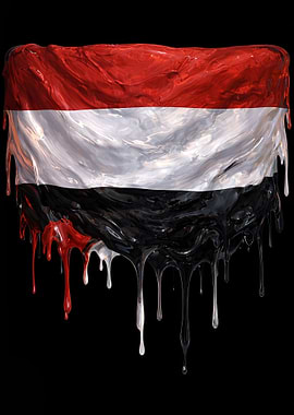 Dripping Yemen Flag