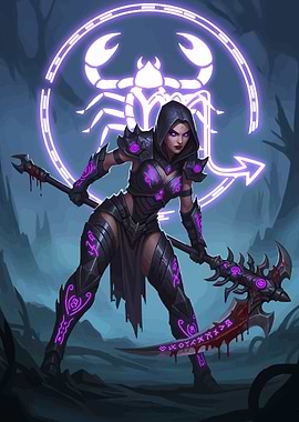 Scorpio Zodiac Warrior