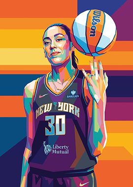 Breanna Stewart Pop Art Portrait
