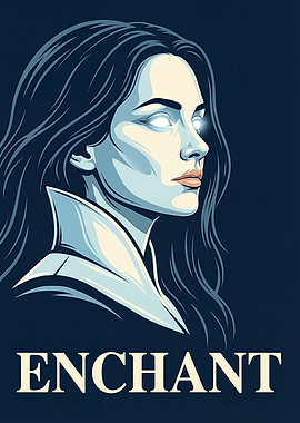 Enchantress with glowing eyes