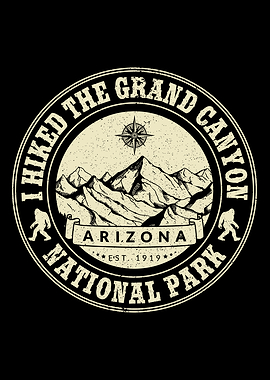 Grand Canyon National Park Hiking Emblem