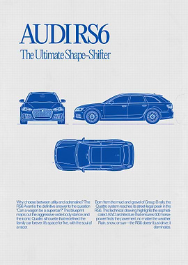 RS6 Avant Classic Blueprint