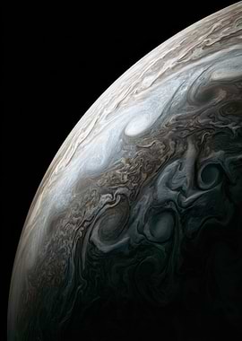 Jupiter's Swirling Clouds