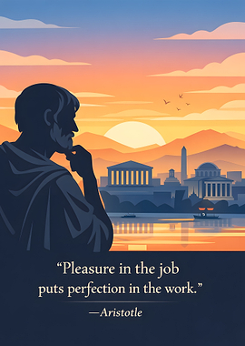 Aristotle quote about work and pleasure
