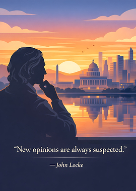 John Locke overlooking Washington D.C.