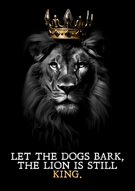 Lion King Crown Black and White