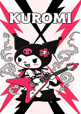 Kuromi Playing Guitar