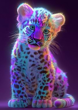 Rainbow Leopard Cub