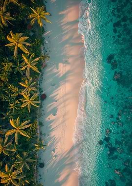 Tropical Beach Aerial View