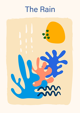 Abstract Rain and Sun Art