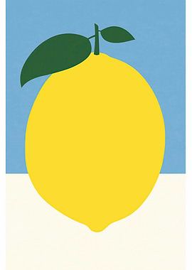 Minimalist Lemon Illustration