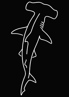Hammerhead Shark Outline