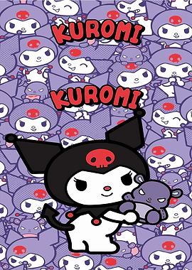 Kuromi Character with Plush Toy