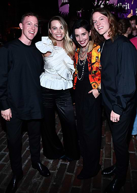 Margot Robbie and friends at an event