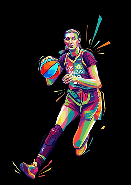 Cameron Brink Basketball Player Pop Art