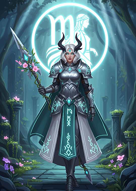 Virgo Zodiac Warrior