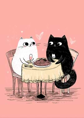 Cats on a date