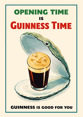 Guinness Time Oyster Poster