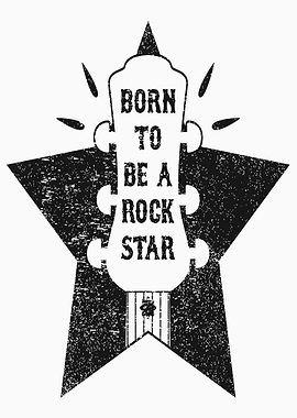 Born to be a Rock Star Guitar Star