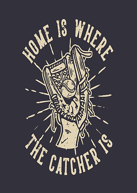 Baseball Catcher's Mitt with Ball