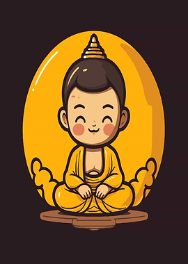 Cute Buddha Meditation