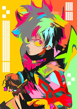 Vibrant Anime Character Portrait