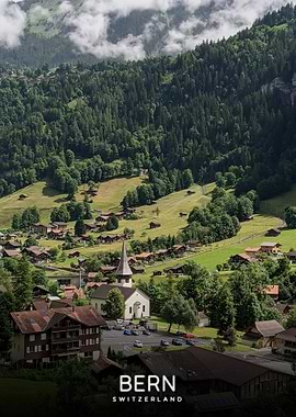 Bern, Switzerland Village Landscape