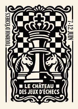 Tournoi d’Échecs Chess Poster