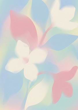 Soft Floral Abstract Art