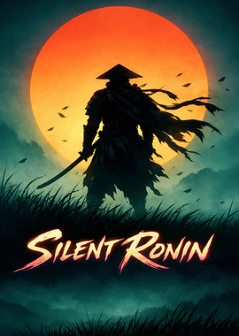 Silent Ronin Samurai Poster