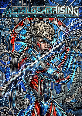 Raiden Metal Gear Rising Revengeance Stained Glass