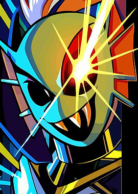 Stylized Character with Laser Eye