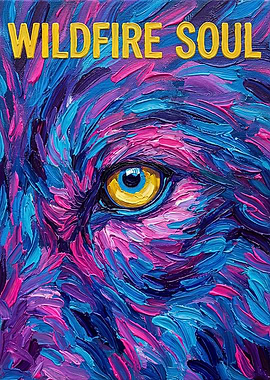 Wildfire Soul Wolf Eye Painting
