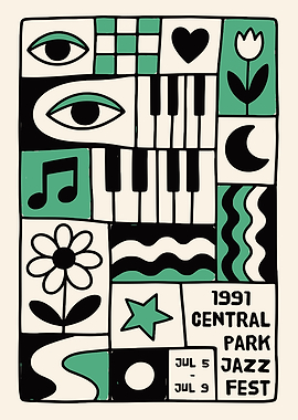 Central Park Jazz Fest Print