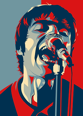 Singer Performing into Microphone