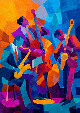 Jazz Band Playing Music