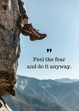 Climber on Cliff Edge