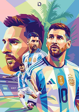 Lionel Messi Pop Art