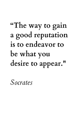 Socrates Quote on Reputation