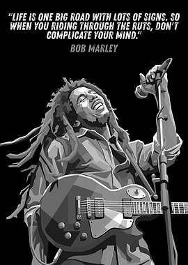 Bob Marley Quote Art