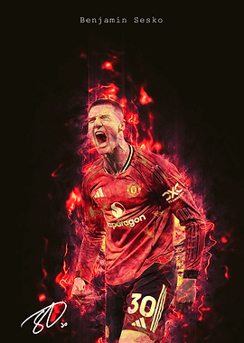 Benjamin Sesko Manchester United Jersey