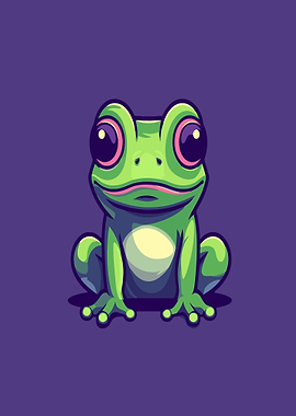 Cute Cartoon Frog