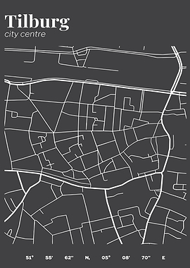 Tilburg City Centre Map