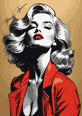 Marilyn Monroe Pop Art Portrait