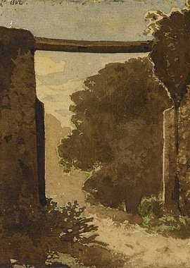 Archway with Trees and Sky